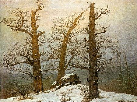Caspar David Friedrich Hunengrab im Schnee Germany oil painting art